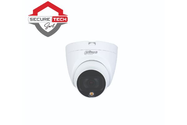 Caméra Eyeball HDCVI Dahua 2MP Full-Color audio DH-HAC-HDW1209TLQP-A-LED-S2 - Prix Cameroun